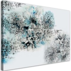Glezna uz audekla, Zila zieda abstrakcija cena un informācija | Gleznas | 220.lv