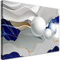 Glezna uz audekla, Zils abstrakts ar bumbiņām 3D цена и информация | Gleznas | 220.lv
