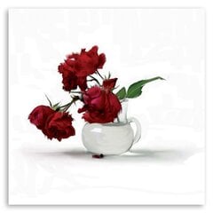 Glezna uz audekla, Sarkanās rozes vāzē цена и информация | Картины | 220.lv