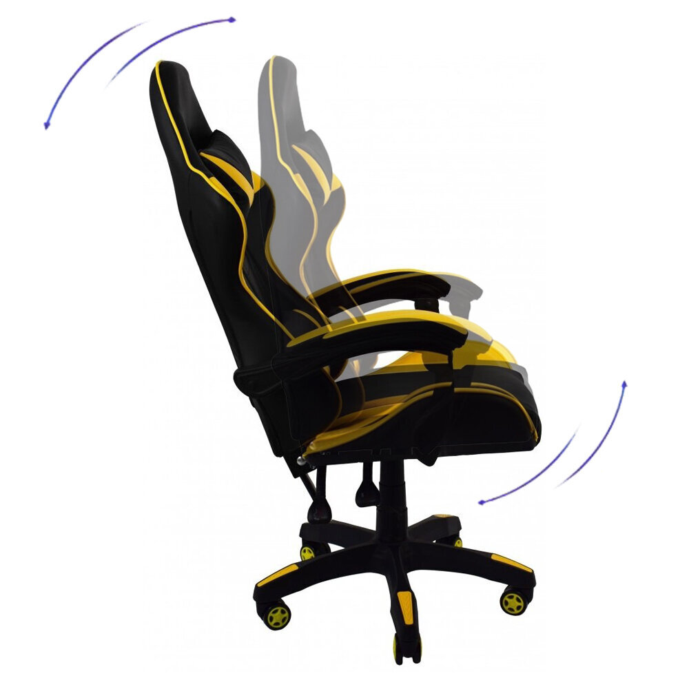 Biroja krēsls Restock Draco, dzeltens cena un informācija | Biroja krēsli | 220.lv
