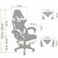 Biroja krēsls Restock Draco, balts cena un informācija | Biroja krēsli | 220.lv
