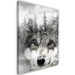 Репродукция волк в зимних пейзажах цена и информация | Картины | 220.lv