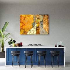 Glezna uz audekla, Sieviete uz dekoratīva fona cena un informācija | Gleznas | 220.lv