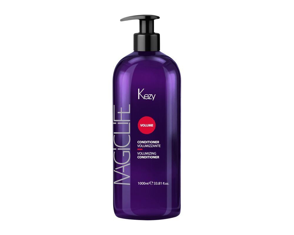 Apjomu piešķirošs kondicionieris visiem matu tipiem Kezy Magic Life Volumizing Conditioner, 1000 ml cena un informācija | Matu kondicionieri, balzāmi | 220.lv