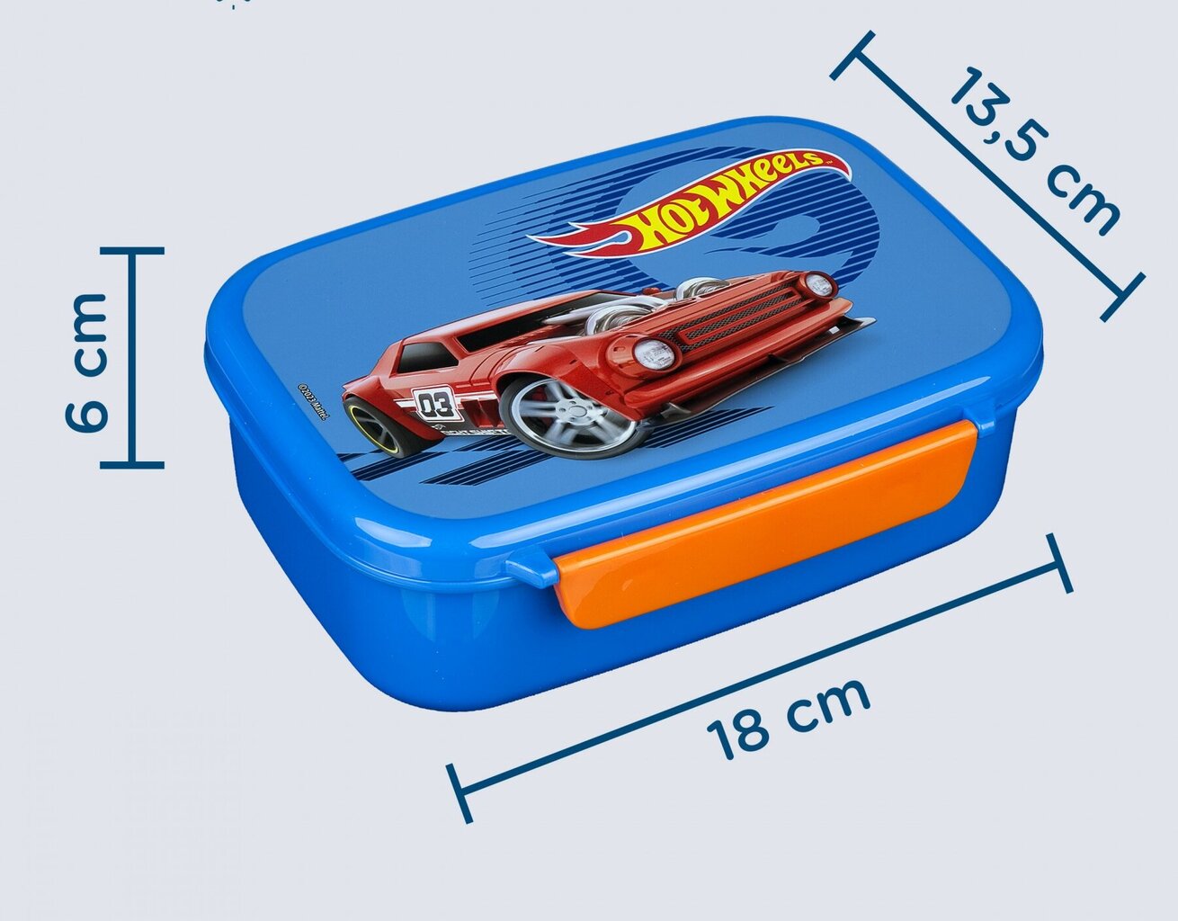 Hot Wheels Sviestmaižu kaste / pusdienu kaste cena un informācija | Trauki pārtikas uzglabāšanai | 220.lv