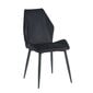 2-u ēdamistabas krēslu Restock Garda komplekts, melns cena un informācija | Virtuves un ēdamistabas krēsli | 220.lv