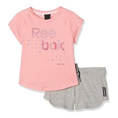 Спортивный костюм для девочек Reebok G ES SS BK4374 Розовый цена и информация | Комплекты одежды для новорожденных | 220.lv