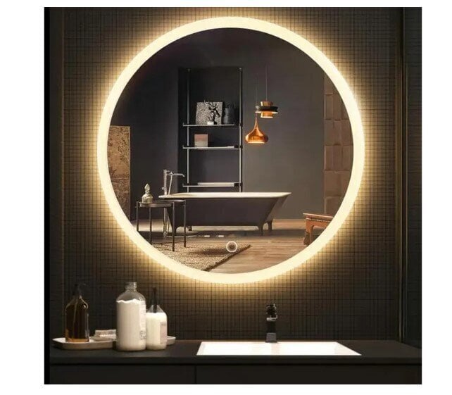 LED sienas spogulis 60 CM FFJ60 cena un informācija | Spoguļi | 220.lv
