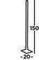 Searchlight grīdas lampa Tribeca EU96383-1SS cena un informācija | Stāvlampas | 220.lv