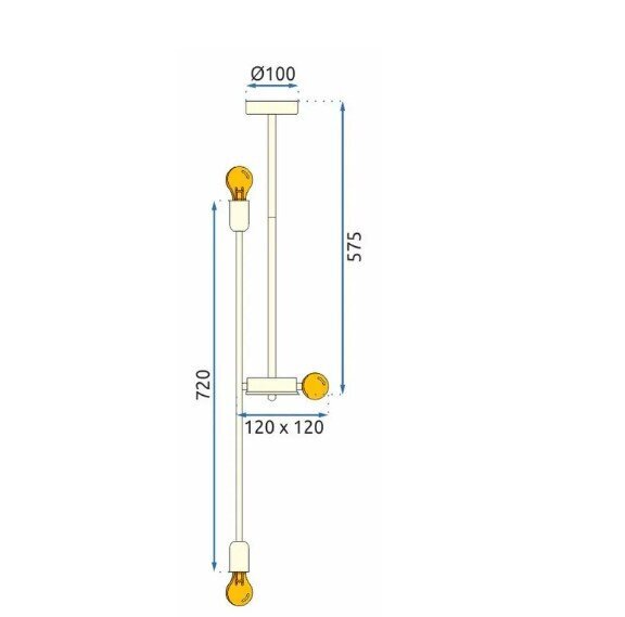 Piekaramā lampa APP1115-6CP cena un informācija | Lustras | 220.lv