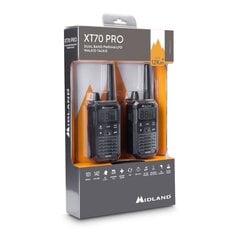 Rācija Midland XT70 PRO Twin Walkie Talkie цена и информация | Радиостанции, рации | 220.lv