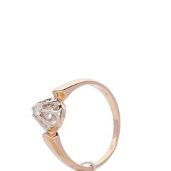 Золотое кольцо для женщин с бриллиантом цена и информация | Кольца | 220.lv