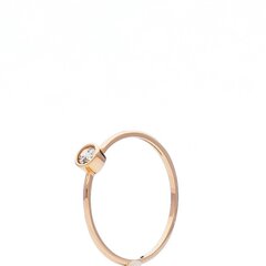 Золотое кольцо для женщин с цирконием цена и информация | Обручи | 220.lv