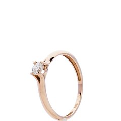 Золотое кольцо для женщин с цирконием цена и информация | Обручи | 220.lv