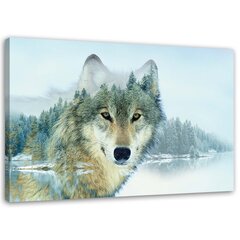 Репродукция волк на горном фоне  цена и информация | Картины | 220.lv