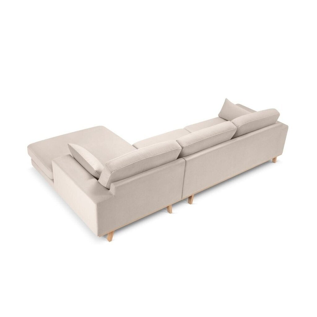 Dīvāns Micadoni Tugela, 281x154x83 cm, smilškrāsas cena un informācija | Dīvāni | 220.lv