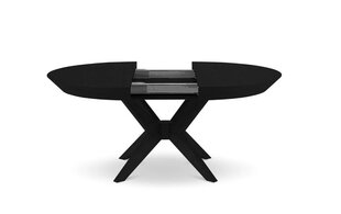 Стол Micadoni Virginia, 130/230x130x76 см, черный цвет цена и информация | Кухонные и обеденные столы | 220.lv