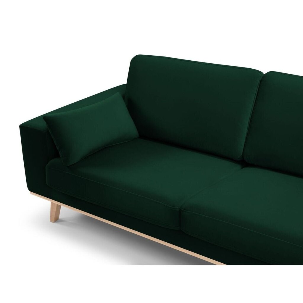 Dīvāns Micadoni Tugela, 281x154x83 cm, zaļš cena un informācija | Dīvāni | 220.lv