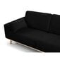 Dīvāns Micadoni Tugela, 199x93x83 cm, melns cena un informācija | Dīvāni | 220.lv