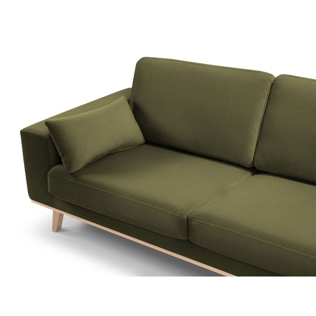 Dīvāns Micadoni Tugela, 199x93x83 cm, zaļš cena un informācija | Dīvāni | 220.lv