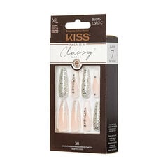 Līmējošie nagi Classy Nails Premium - Izsmalcināti, 30 gab. cena un informācija | KISS Smaržas, kosmētika | 220.lv