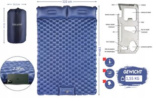 Pašpiepūšamais paklājiņš 60cm x 198cm x 6cm цена и информация | Надувные матрасы и мебель | 220.lv