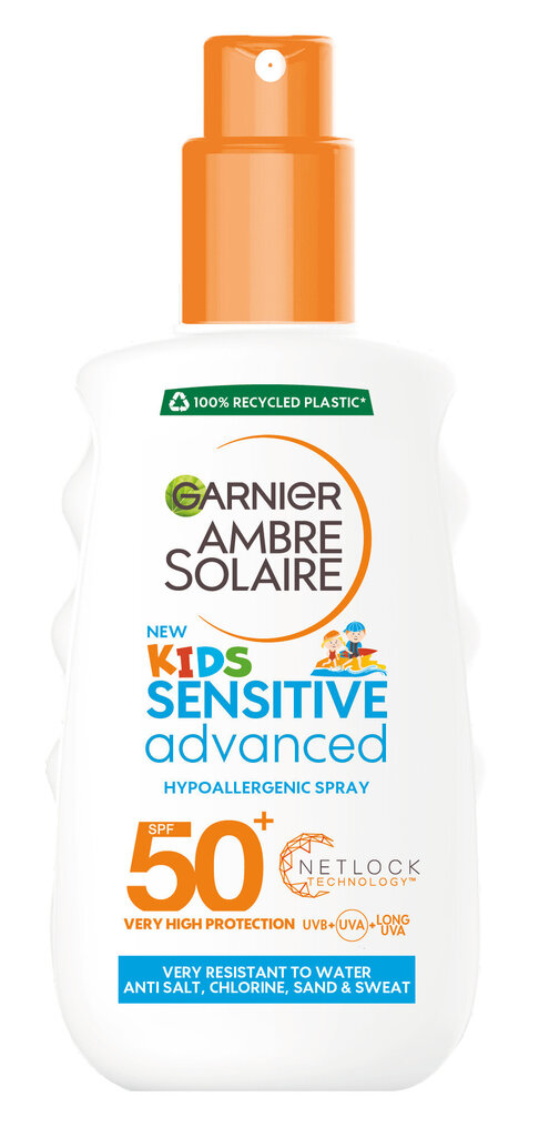 Krēms Kids SPF50 Garnier, 200ml, 3gab цена и информация | Sauļošanās krēmi | 220.lv