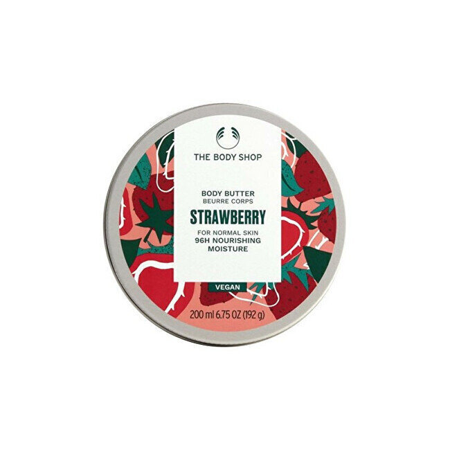 Ķermeņa sviests normālai ādai The Body Shop Strawberry, 50 ml cena un informācija | Ķermeņa krēmi, losjoni | 220.lv