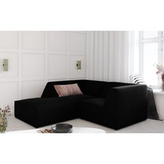 Dīvāns Micadoni Ruby, 186x180x69 cm, melns cena un informācija | Dīvāni | 220.lv