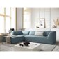 Dīvāns Micadoni Ruby, 273x180x69 cm, zils cena un informācija | Dīvāni | 220.lv