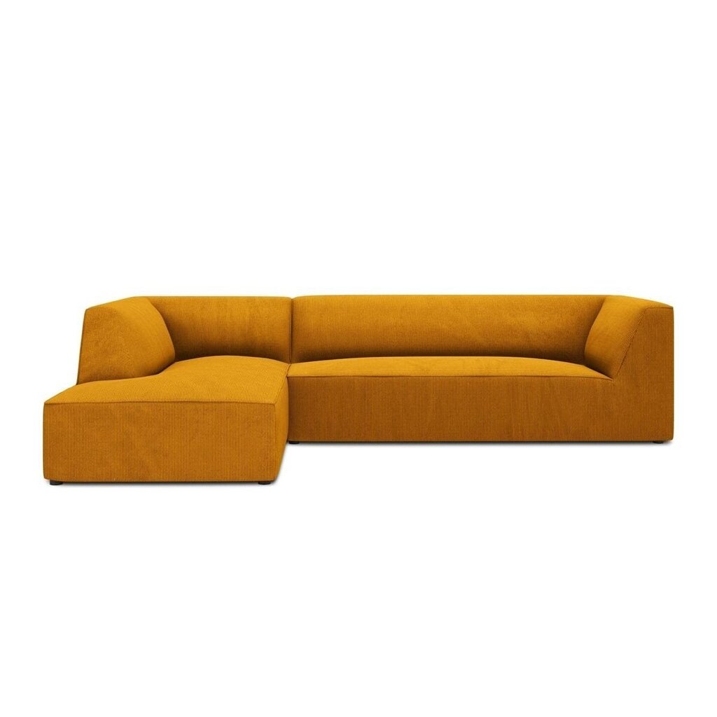 Dīvāns Micadoni Ruby, 273x180x69 cm, dzeltens cena un informācija | Dīvāni | 220.lv