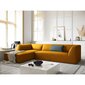 Dīvāns Micadoni Ruby, 273x180x69 cm, dzeltens cena un informācija | Dīvāni | 220.lv