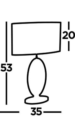 Searchlight galda lampa Loopy, EU69041CC цена и информация | Galda lampas | 220.lv