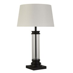 Searchlight galda lampa Pedestal EU5141BK цена и информация | Настольные лампы | 220.lv