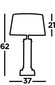 Searchlight galda lampa Pedestal EU5141BK cena un informācija | Galda lampas | 220.lv