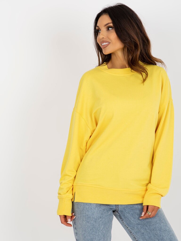 Dzeltens sieviešu džemperis bez kapuces cena un informācija | Jakas sievietēm | 220.lv