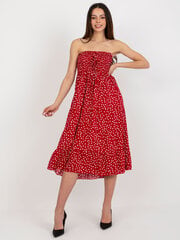 Женское платье с принтом, красное цена и информация | Платья | 220.lv