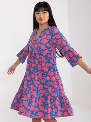 Женское розовое платье с принтом цена и информация | Платья | 220.lv