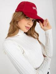 Sieviešu tumši sarkana cepure cena un informācija | Sieviešu cepures | 220.lv