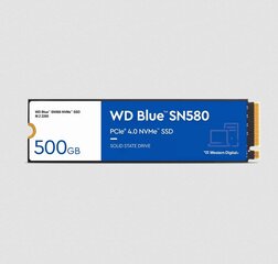 WD Blue SN580 WDS500G3B0E цена и информация | Внутренние жёсткие диски (HDD, SSD, Hybrid) | 220.lv