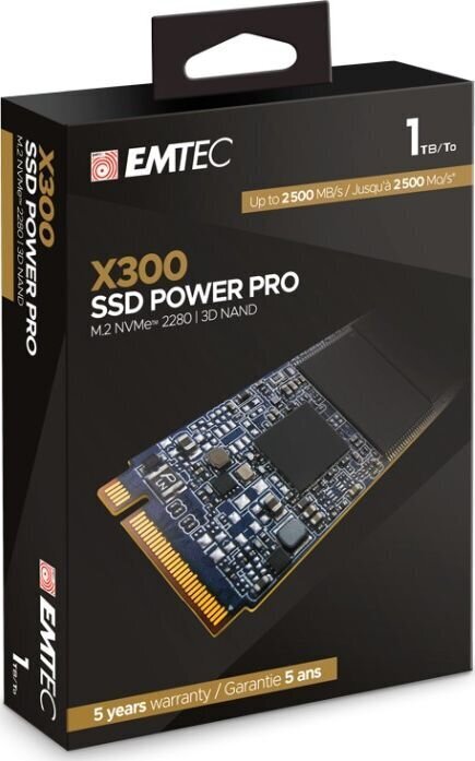Emtec X300 Power Pro ECSSD1TX300 cena un informācija | Iekšējie cietie diski (HDD, SSD, Hybrid) | 220.lv