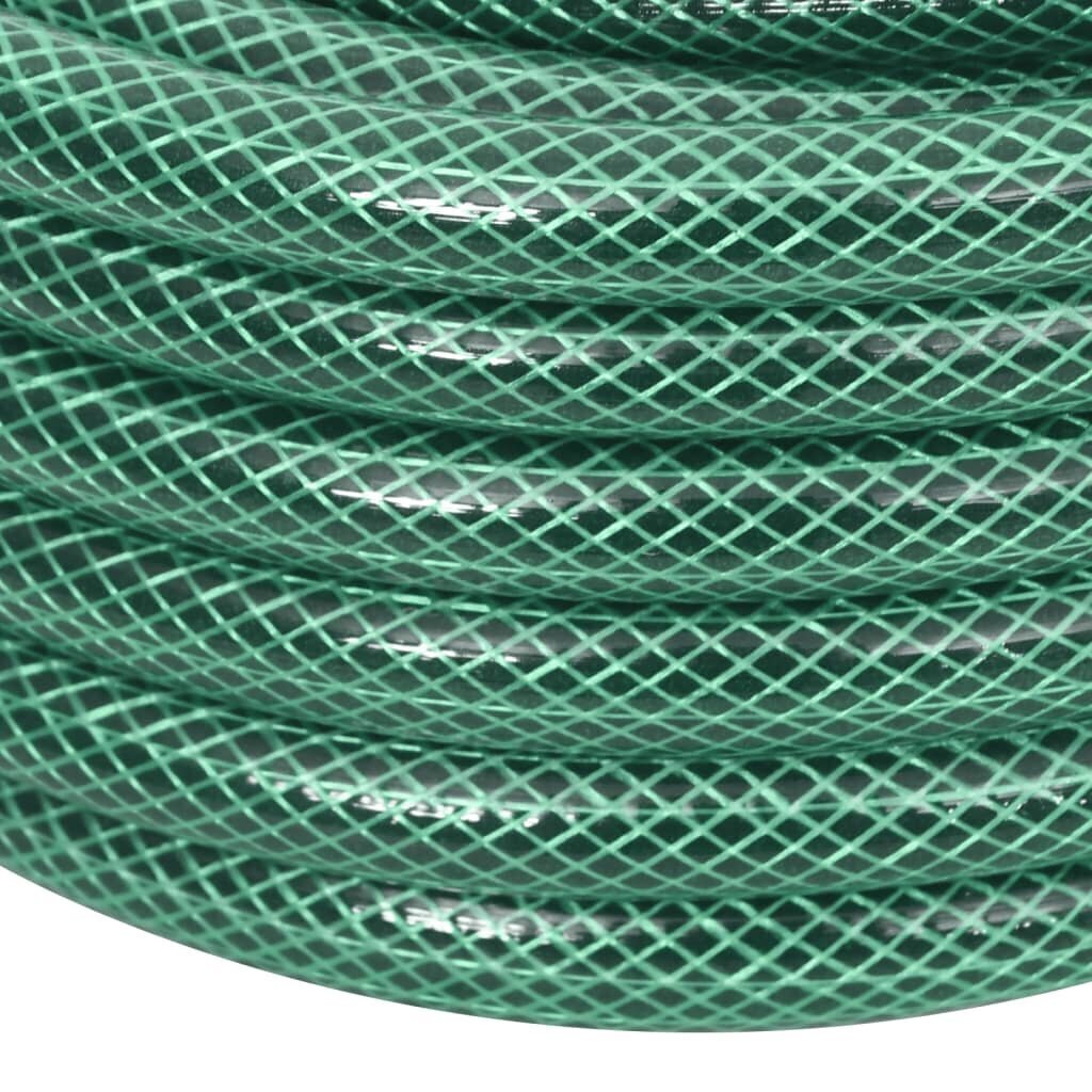 vidaXL baseina šļūtene ar savienojumiem, zaļa, 50 m, PVC цена и информация | Laistīšanas sistēmas | 220.lv
