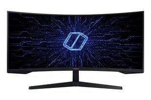 Samsung Монитор 34 дюйма LC34G55TWWPXEN VA 3440x1440 Ultra WQHD 21:9 киноформат 1xHDMI/1xDP 1 мс (MPRT) изогнутый 165 Гц Игры 2 года d2d цена и информация | Мониторы | 220.lv