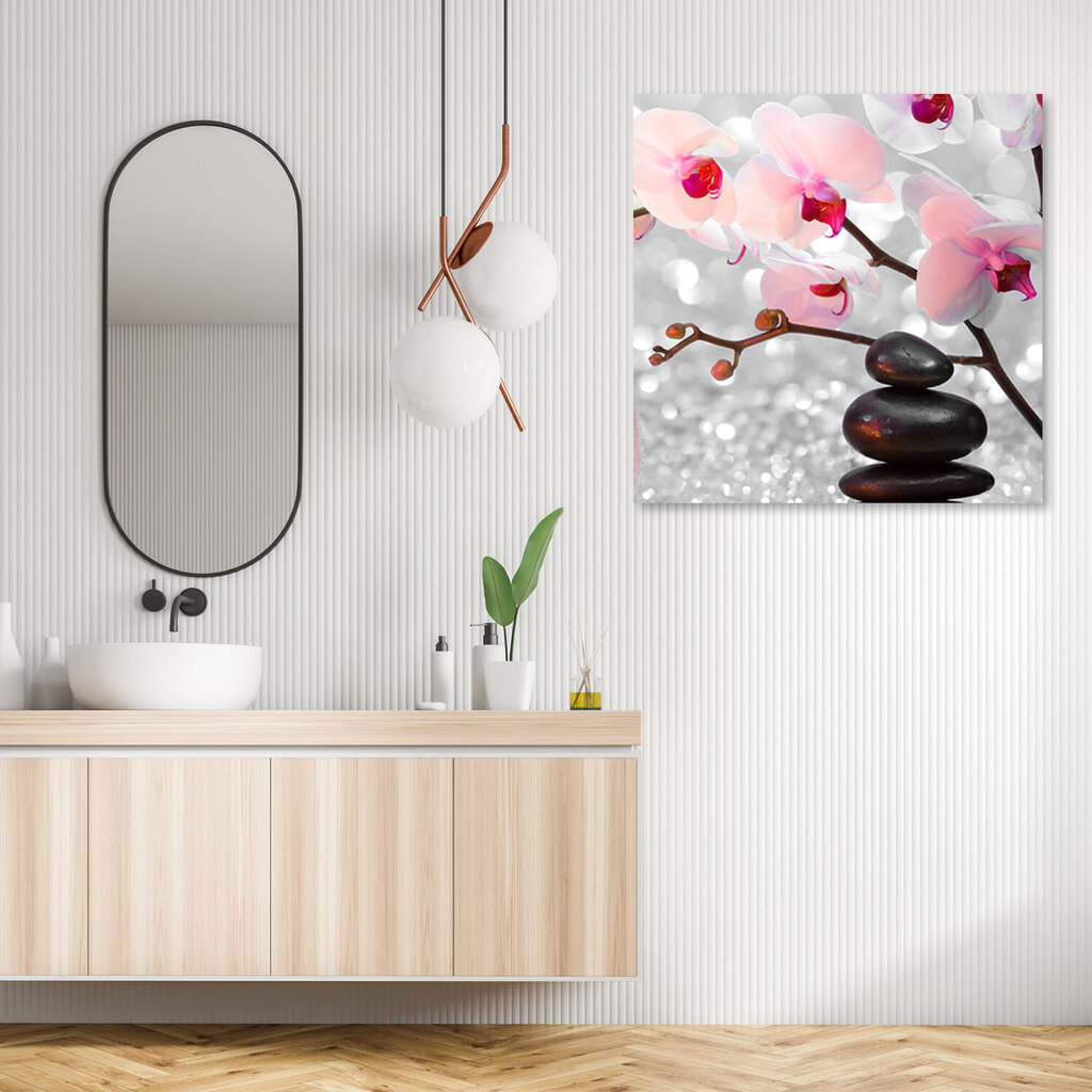 Glezna Zen akmeņi un orhideju zars цена и информация | Gleznas | 220.lv
