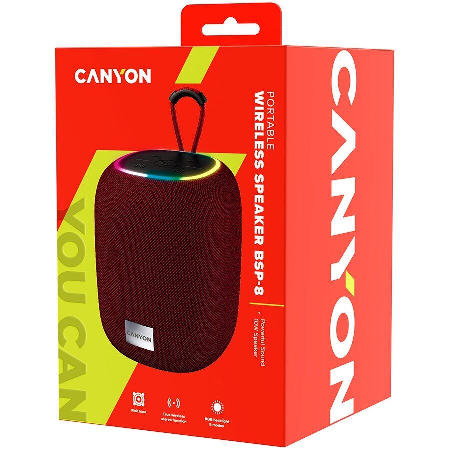 Canyon BSP-8 CNE-CBTSP8R цена и информация | Skaļruņi | 220.lv