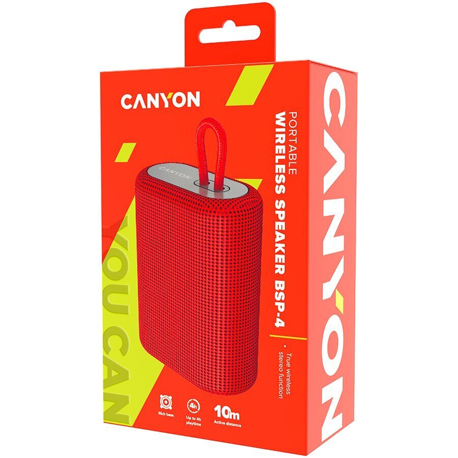 Canyon BSP-4 CNE-CBTSP4R cena un informācija | Skaļruņi | 220.lv