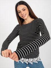 Женская блузка с кружевом, черная цена и информация | Женские блузки, рубашки | 220.lv