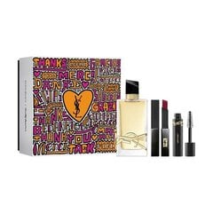 Komplekts Yves Saint Laurent Libre EDP sievietēm: parfimērijas ūdens, 90 ml + lūpu krāsa, tonis 308, 2 g + skropstu tuša, 2 ml cena un informācija | Sieviešu smaržas | 220.lv