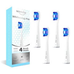 usmile Сменные насадки Whitening Pro White (Brush Heads) 4 шт. цена и информация | Насадки для электрических зубных щеток | 220.lv