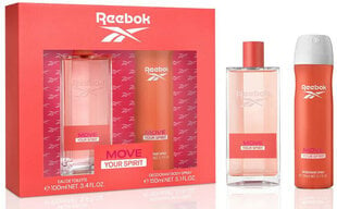 Reebok Move Your Spirit For Women - EDT 100 ml + deodorant spray 150 ml цена и информация | Женские духи | 220.lv